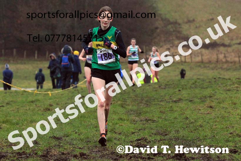 Womens under-17s and under-20s 2022 North Eastern Harrier League, Thornley Farm, Peterlee, County Durham. Photo: David T. Hewitson/Sports for All Pics